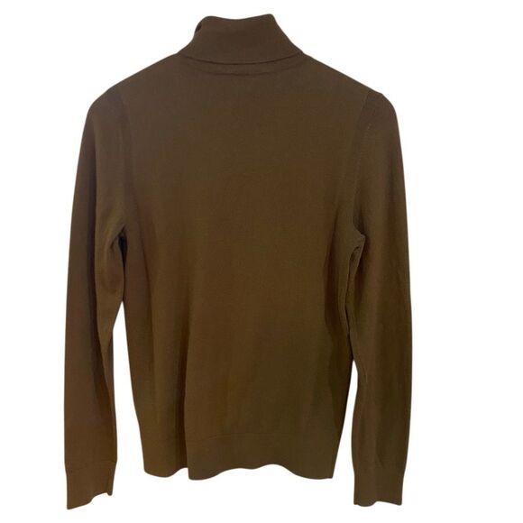 Express Merino Wool Sweater Soft Brown Minimalist Capsule Wardrobe Essential - Picture 2 of 7